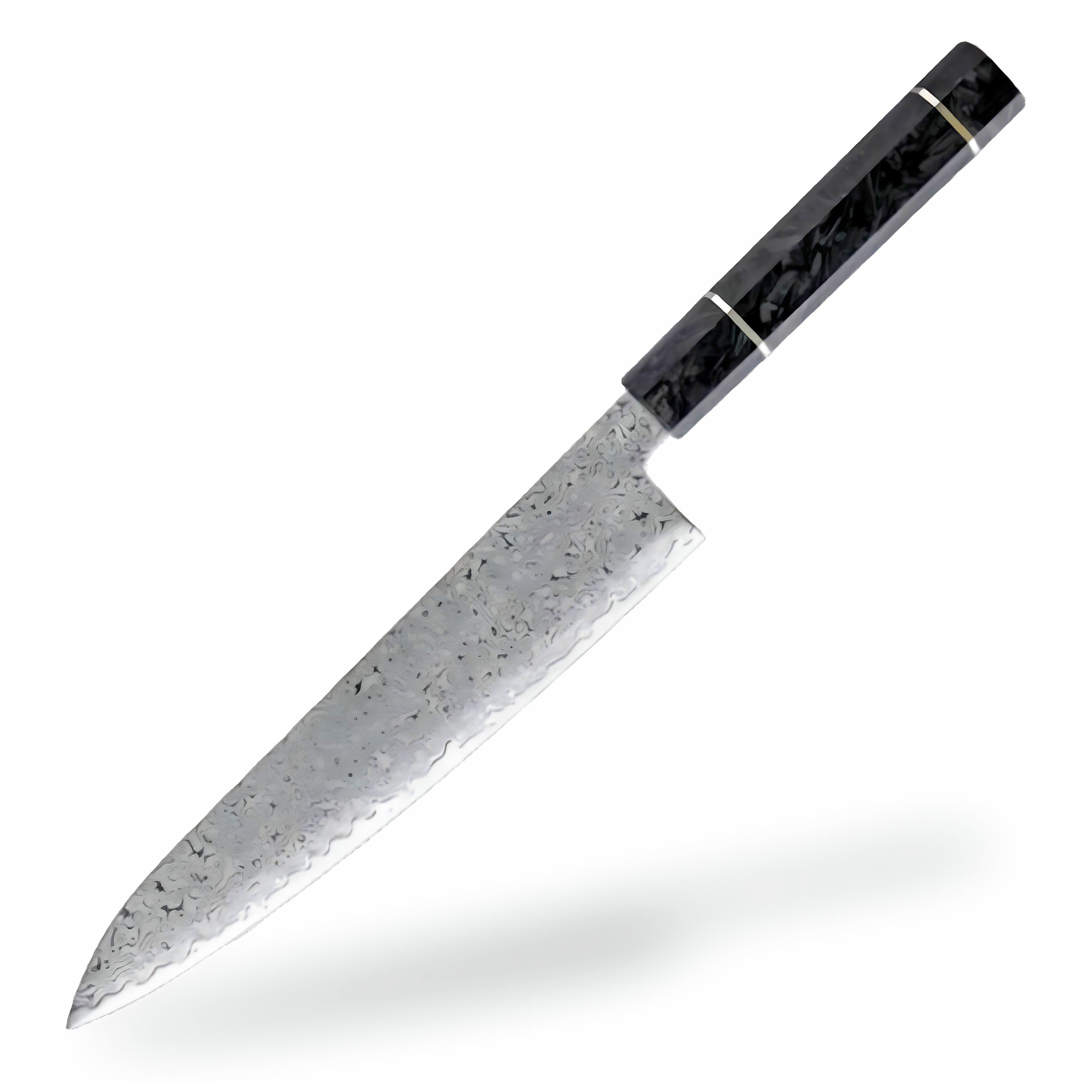 9'' Japanese Chef's Knife, Carbon Fiber Handle