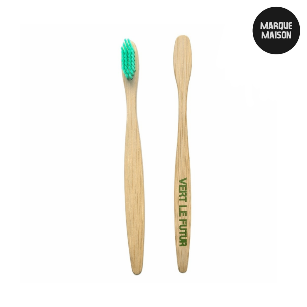 Brosse à dents en bambou à mailles souples, 1 pièce