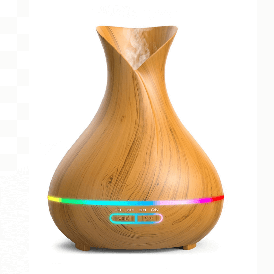 wooden essential oil diffuser - diffuseur en bois