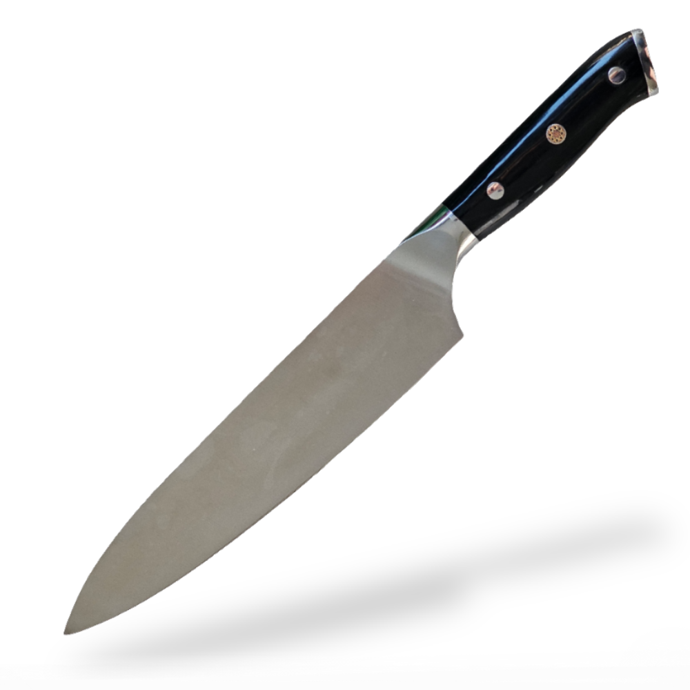 8'' chef's knife, pakka wood and German steel