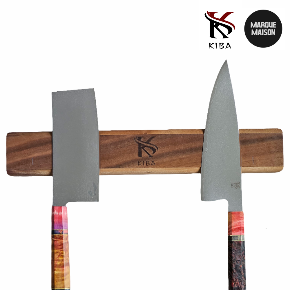 Wooden magnetic strips, knife holder