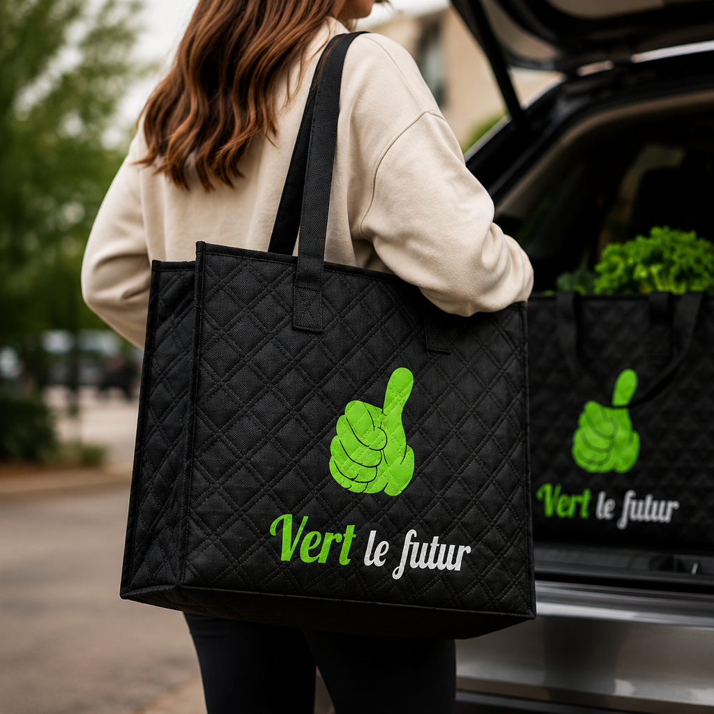 Grand sac tout usage avec fermeture-éclair