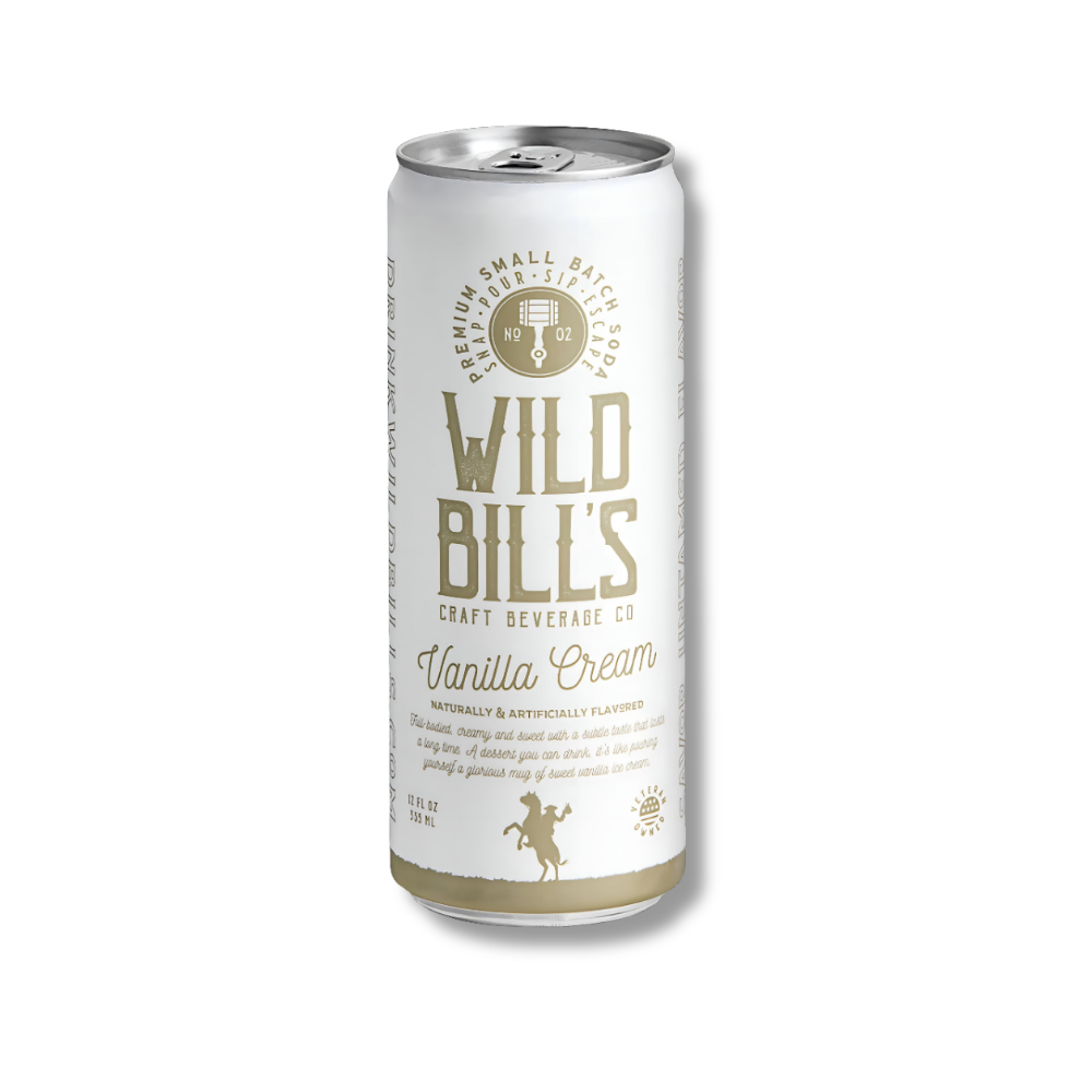 Crème Soda Wild Bill's, vanille - 355 ml