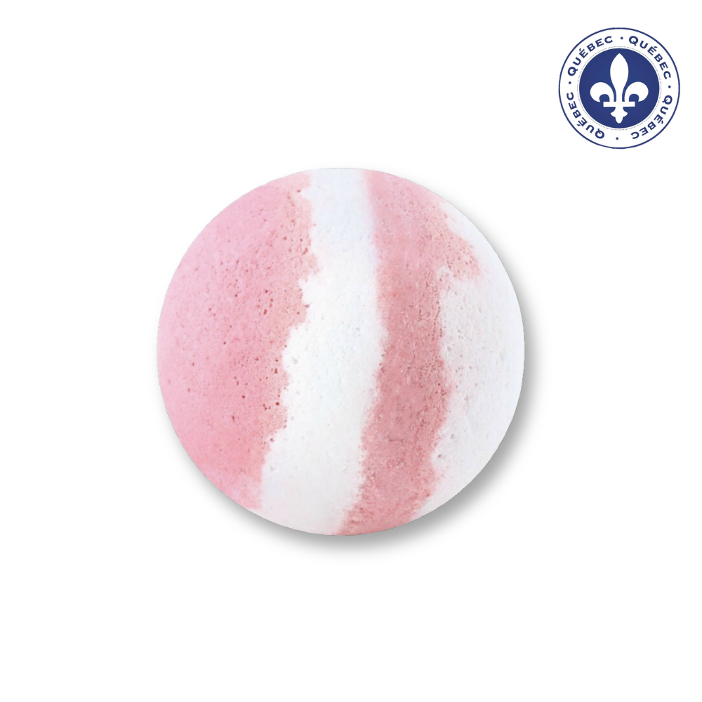 Bombe de bain moussante délice aux fraises