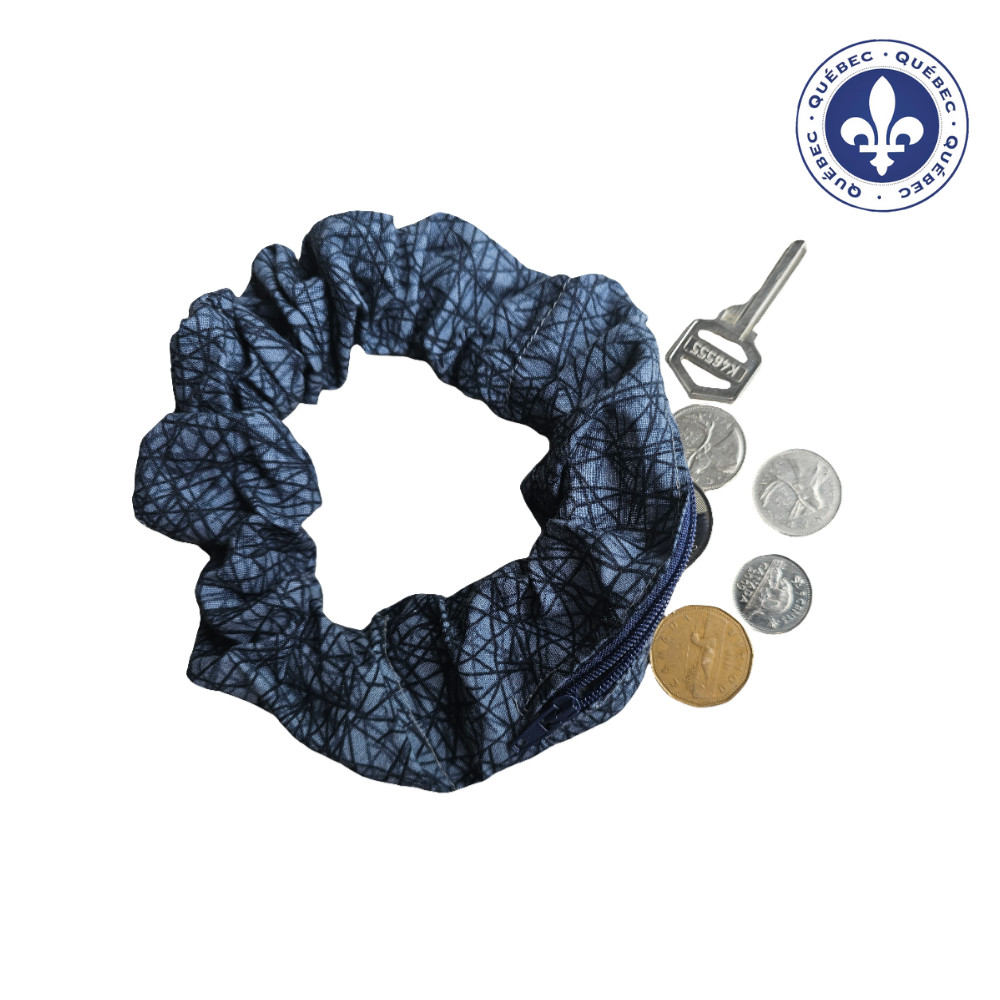 Élastique à cheveux avec pochette