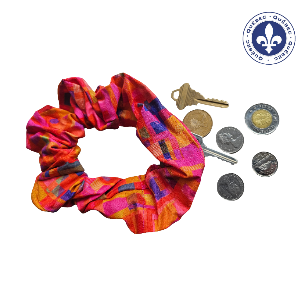 Élastique à cheveux avec pochette