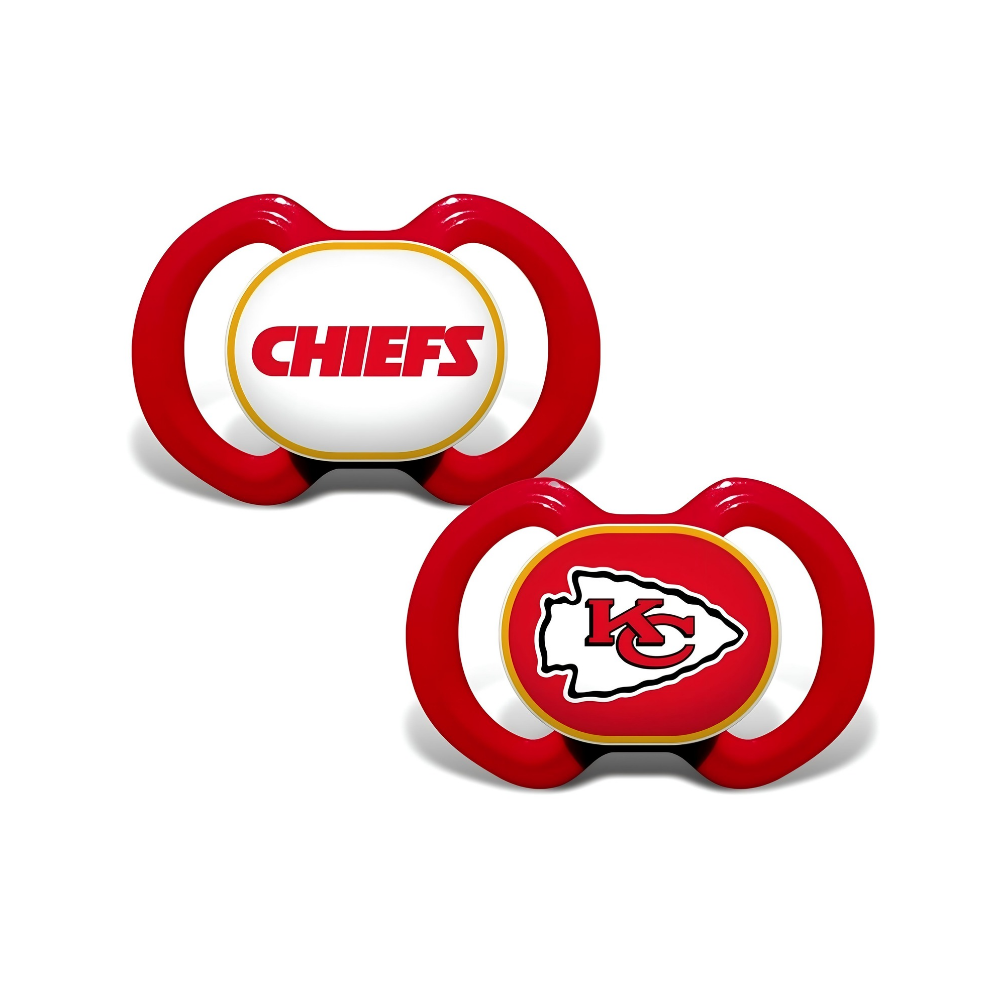 2 baby pacifiers - Kansas City Chiefs