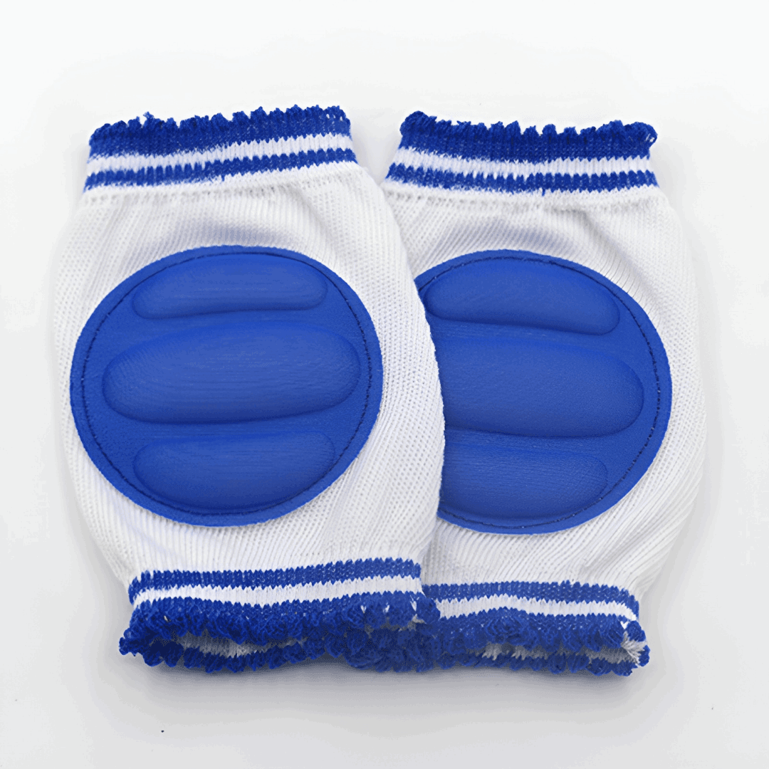 protège genoux pour bébé bleu antidérapant - knee protector for baby blue