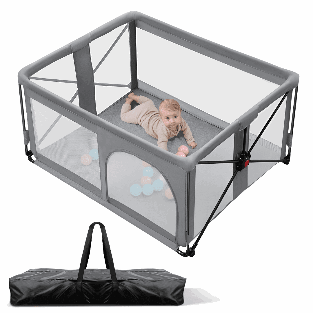 foldable baby playpen with bags - parc de bébé avec son sac