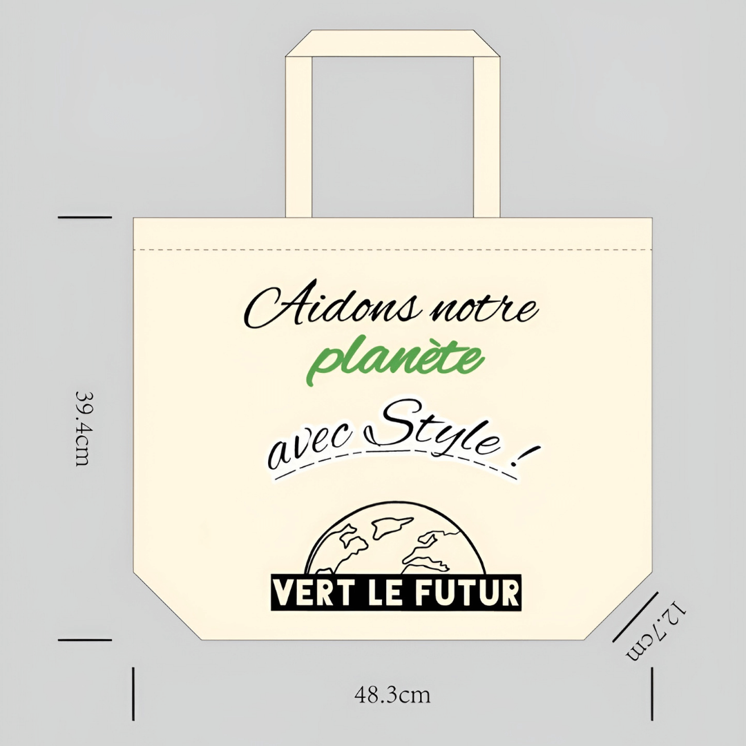  measurement bags vert le futur - dimensions sac beige fourre tout 