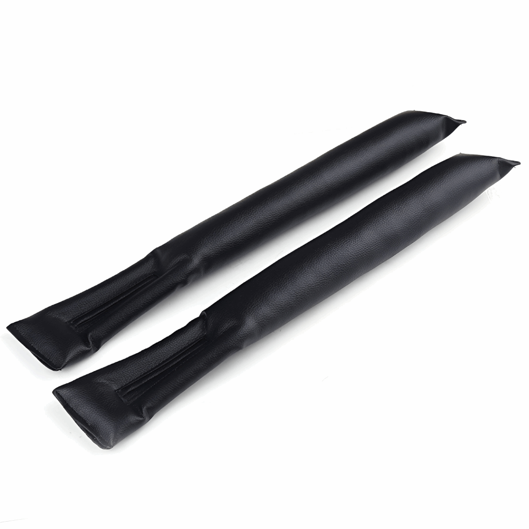 2 black car seat gap filler - 2 remplisseur space banc d'auto