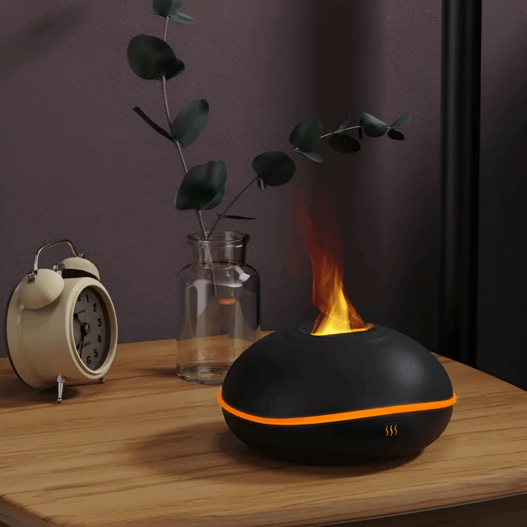 black essential oil diffuser - diffuseur d'huiles essentiel noir