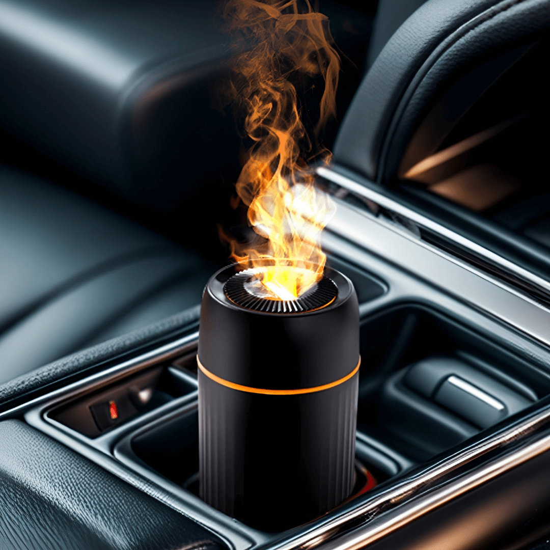 car black essential oil diffuser - diffuseur d'huiles essentiel noir dans la voiture - vlf shop