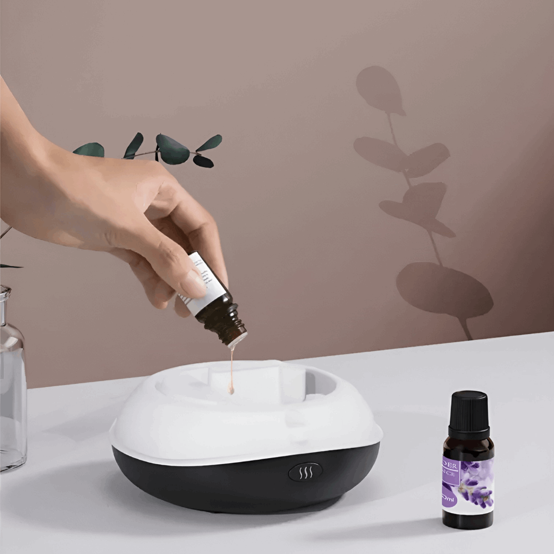 black essential oil diffuser - diffuseur d'huiles essentiel noir