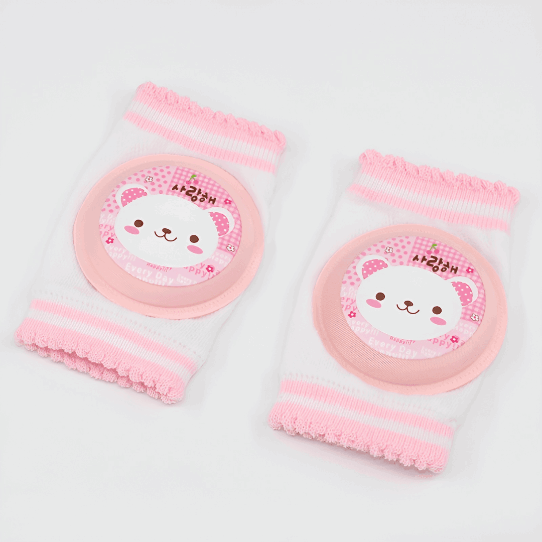 baby knee protectors pink - genouillères pour bébé gars rose