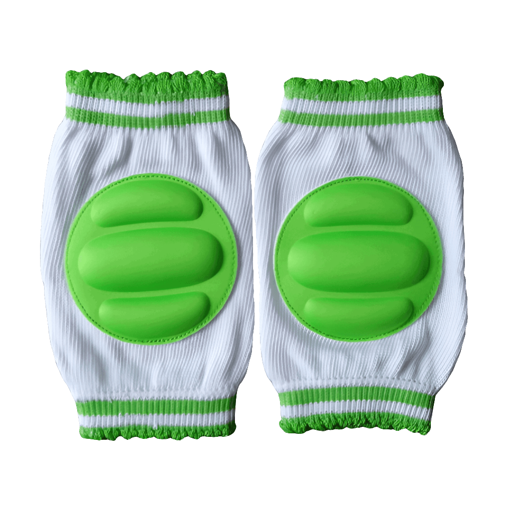 protège genoux pour bébé vert antidérapant - knee protector for baby green