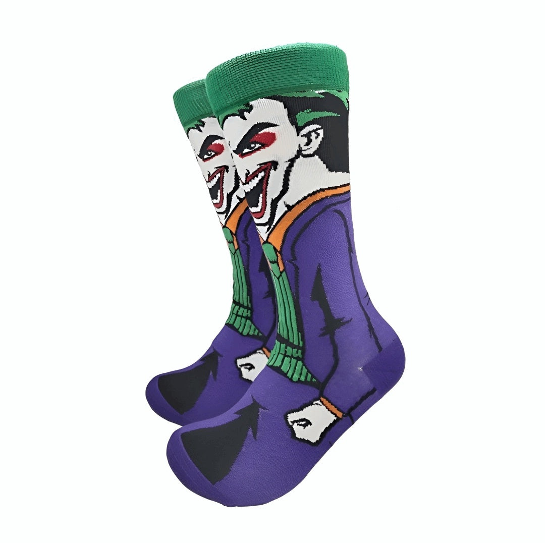 bas pour adulte du méchant joker - joker socks