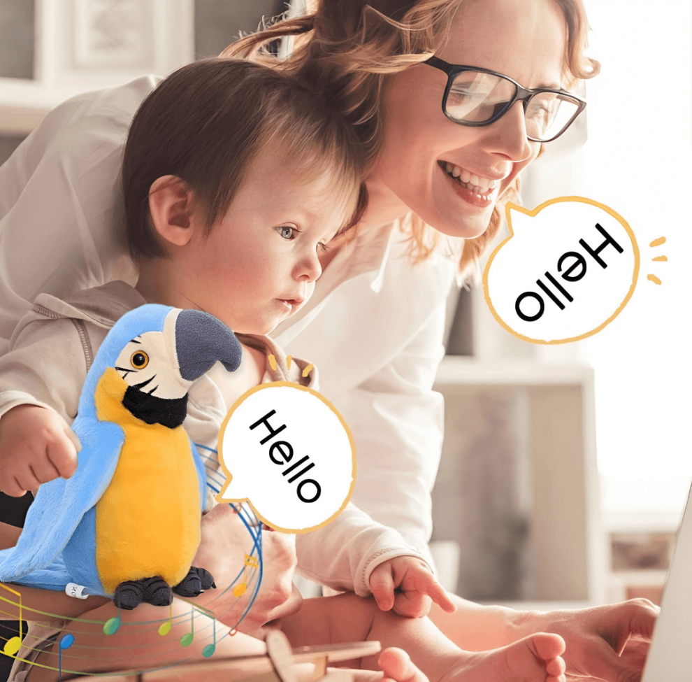 parrot talking toys for baby - jouet parlant perroquet pour bébé