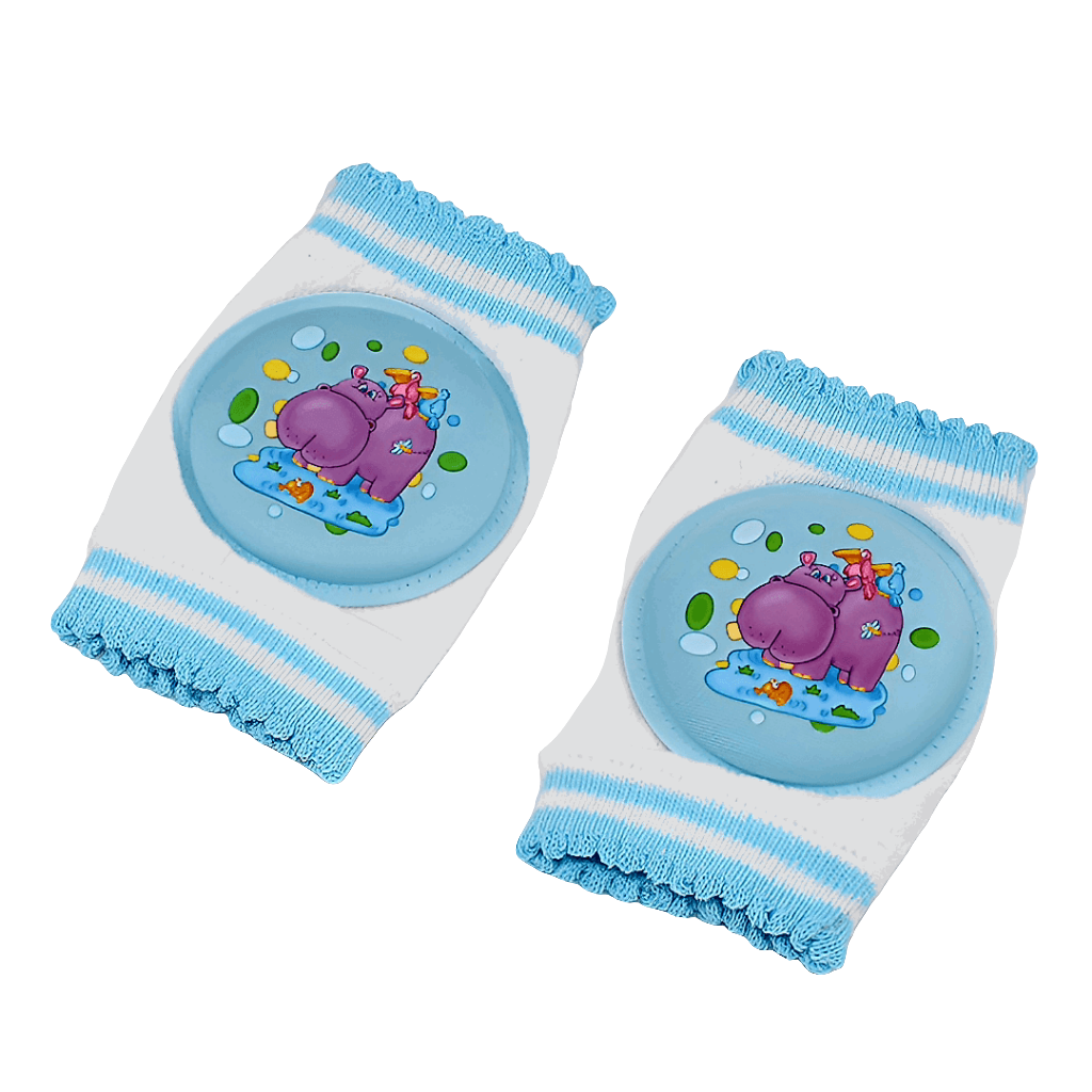 baby knee protectors blue - genouillères pour bébé gars bleu pâle