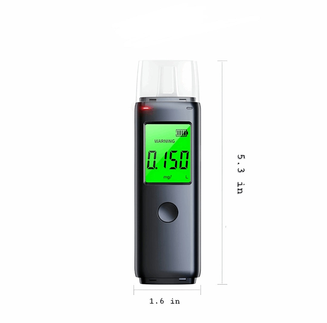 measurements of breathalyzer - dimensions de l'alcootest