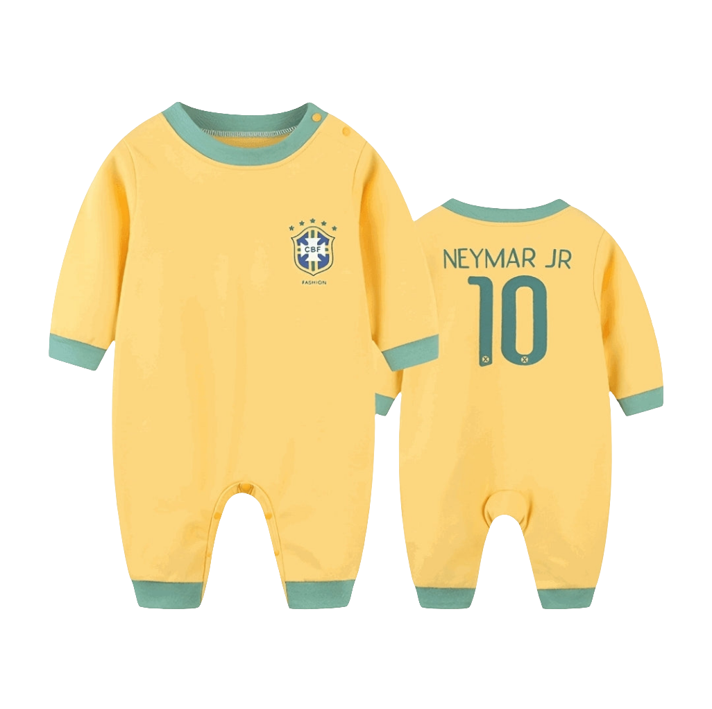 chandail de soccer neyar jr pour bébé - baby sport jersey of neymar jr