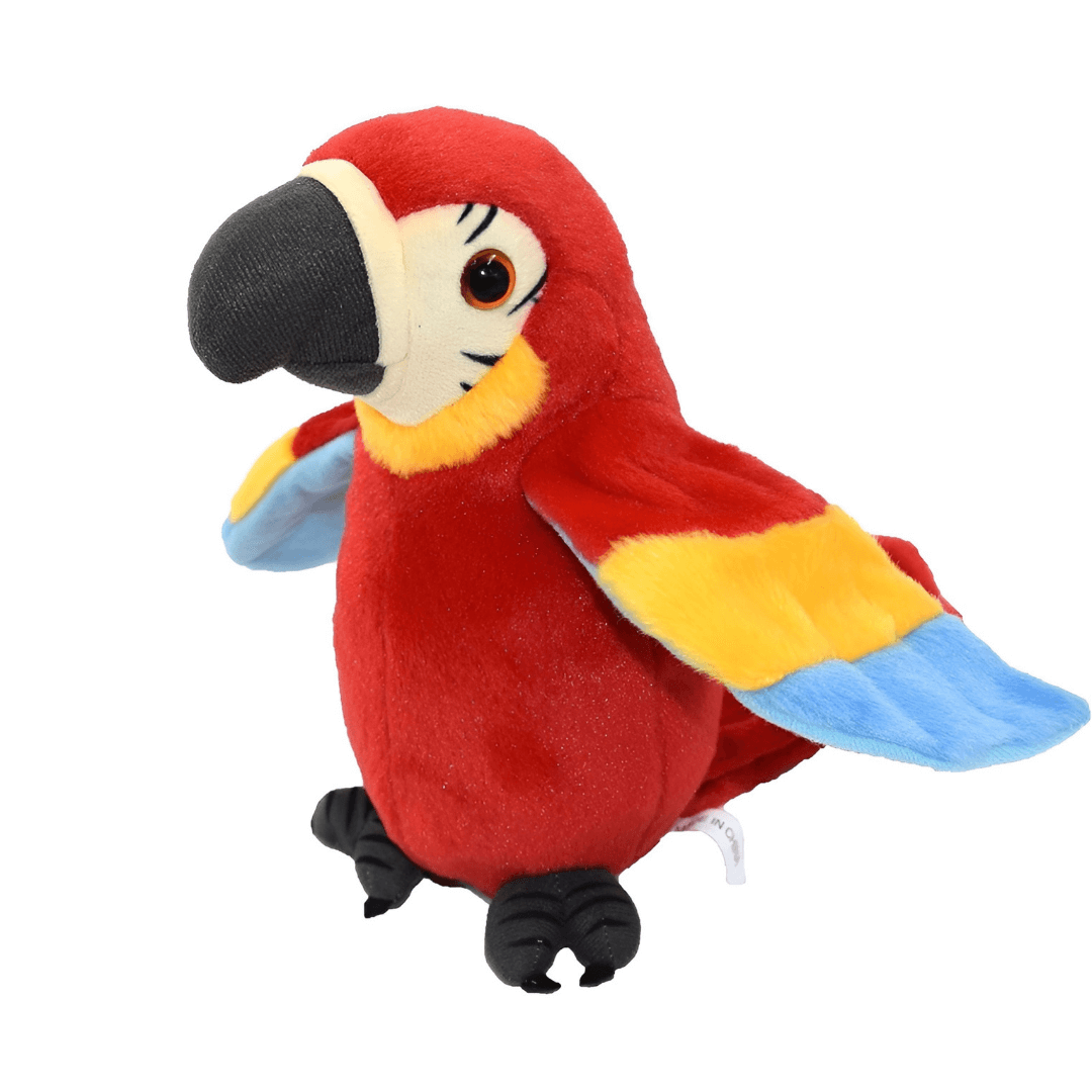 red parrot talking toys for baby - jouet parlant perroquet pour bébé