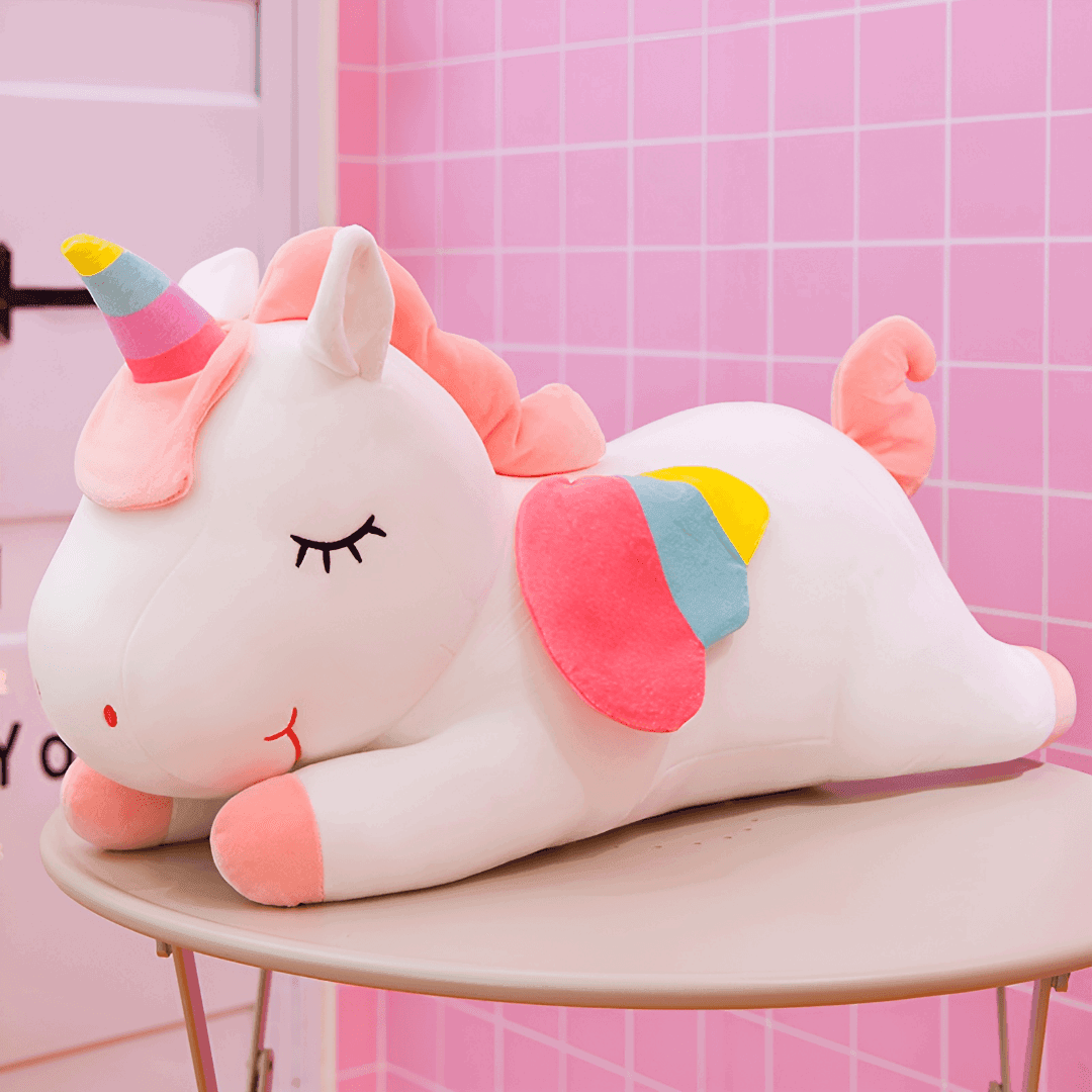 peluche de licorne rose pâle - pink licorn toys for girl