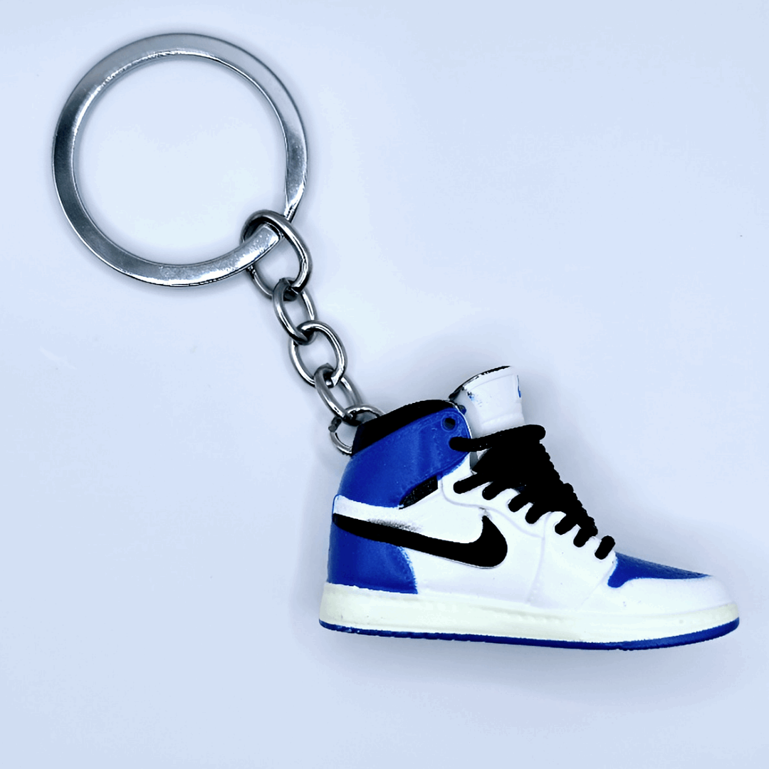 key ring sneakers bluee - porte clé nike bleu