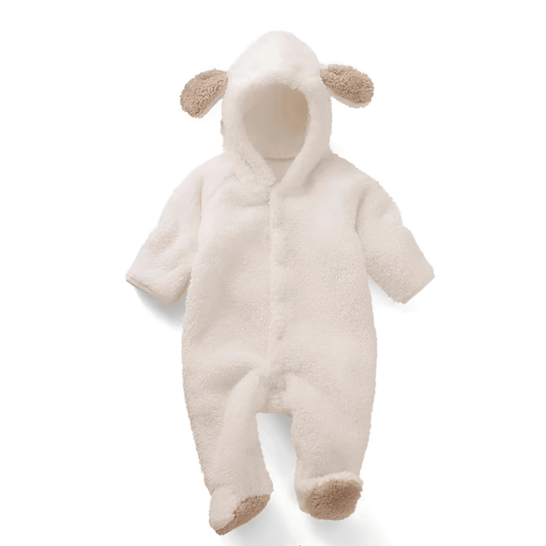 white baby pajamas - pyjamas blanc pour bébé