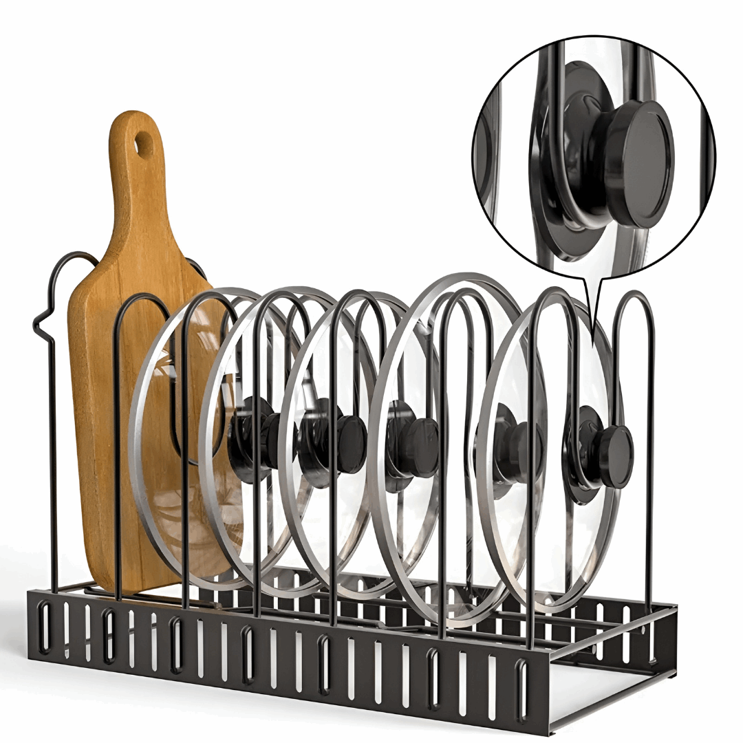 pots and pans organizer - organisateur de casserole et chaudron