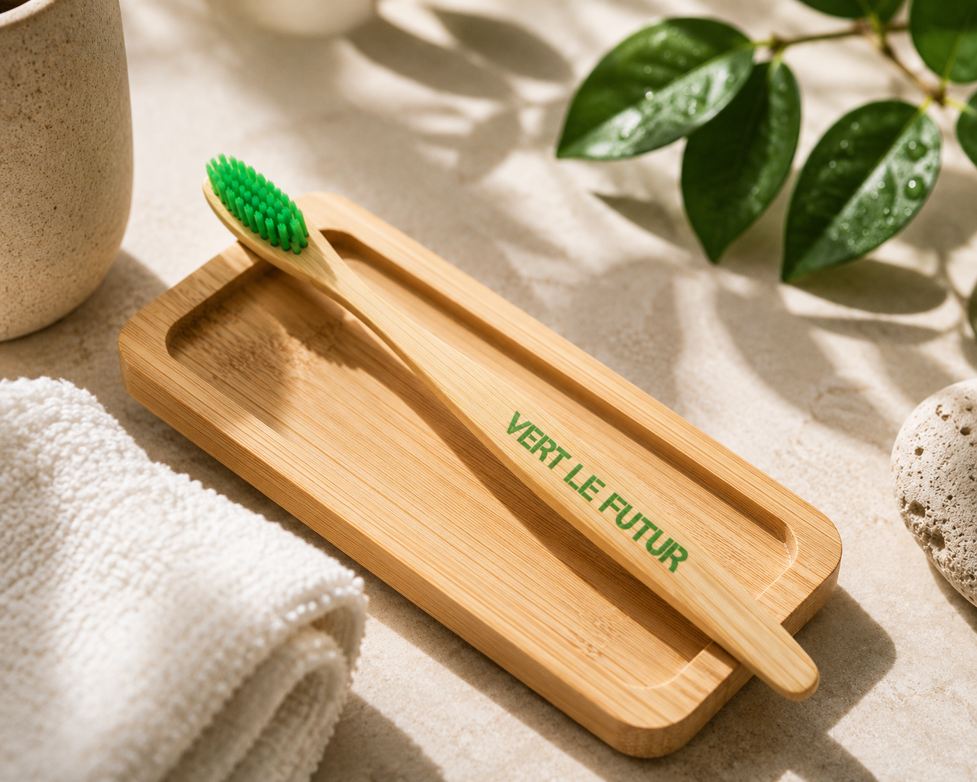 Bamboo toothbrush, soft mesh (1 unit)