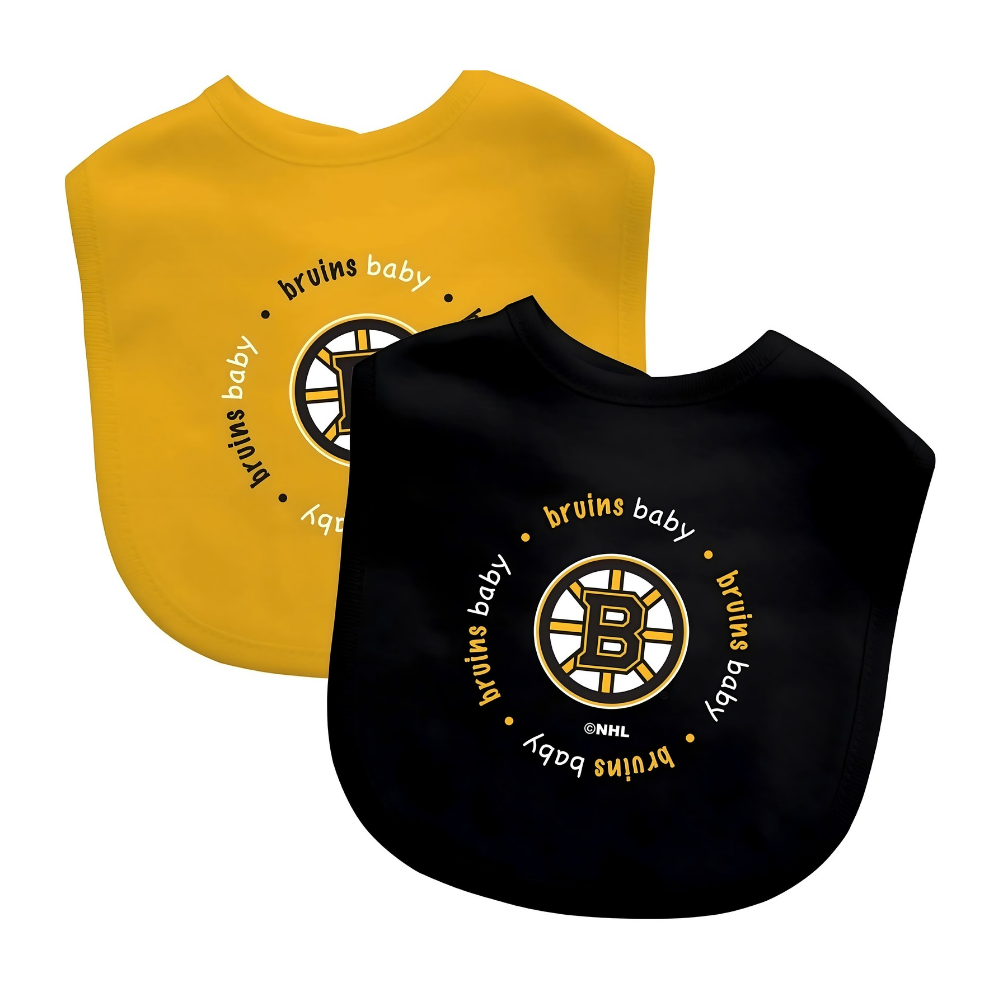 2 Baby Bibs - Boston Bruins