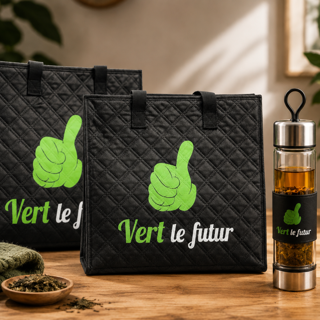 Ensemble sur le Pouce (2 sacs - 1 bouteille)