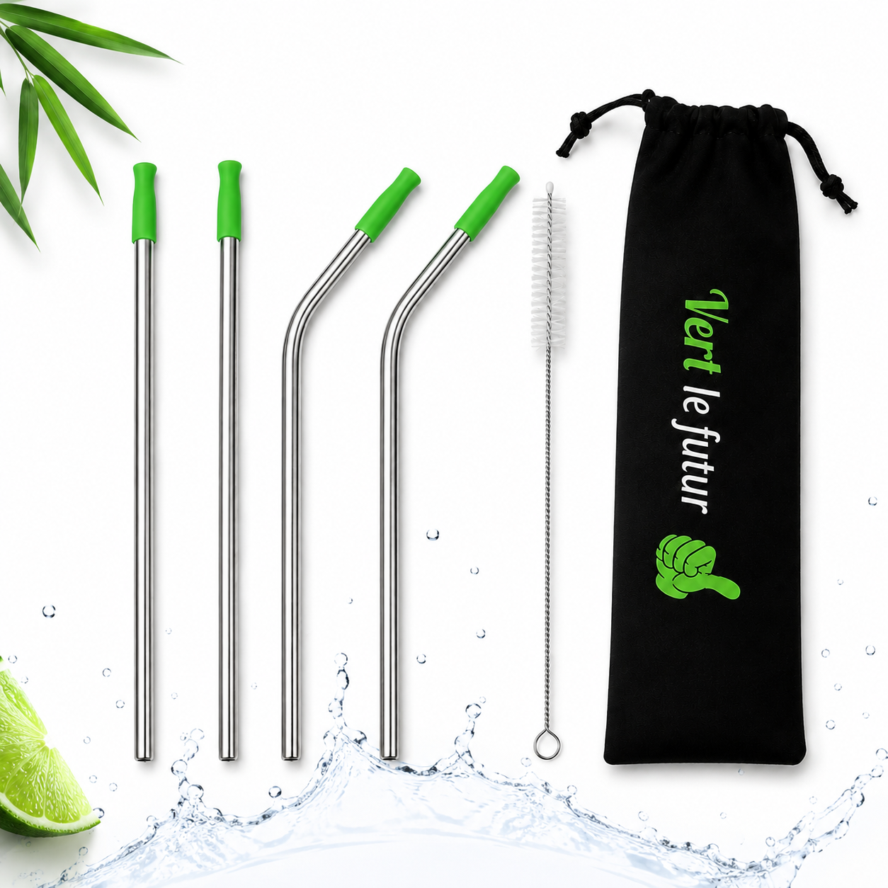 Stainless Steel Straw Set