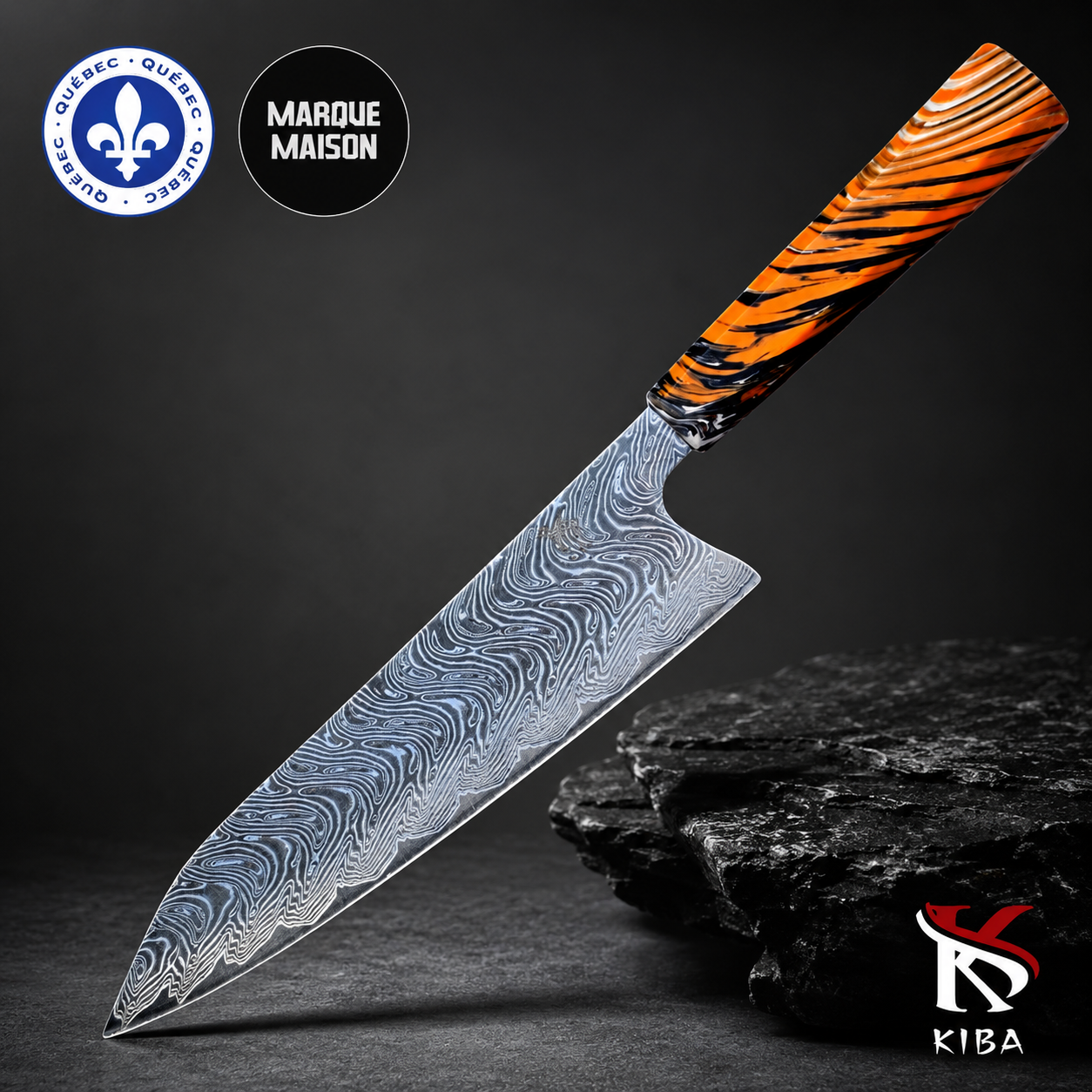 La griffe du tigre - couteau de chef kiba 8"