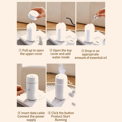 white essential oil diffuser