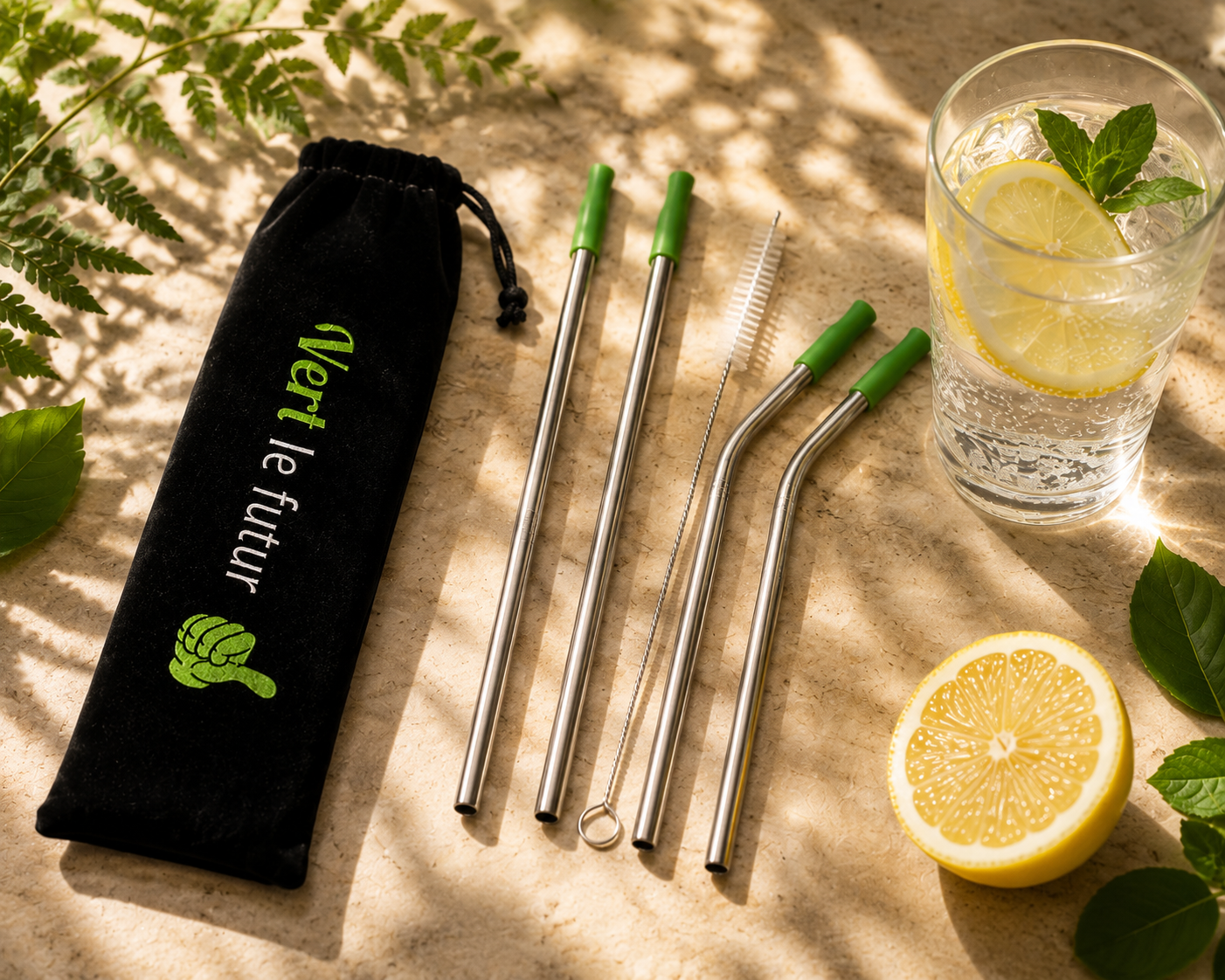 Stainless Steel Straw Set