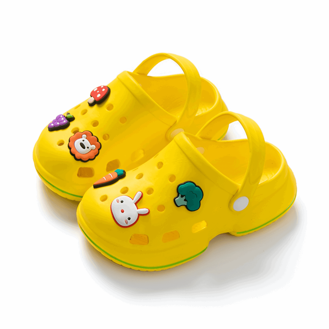 yellow croc for baby - sandales jaune pour bebe 