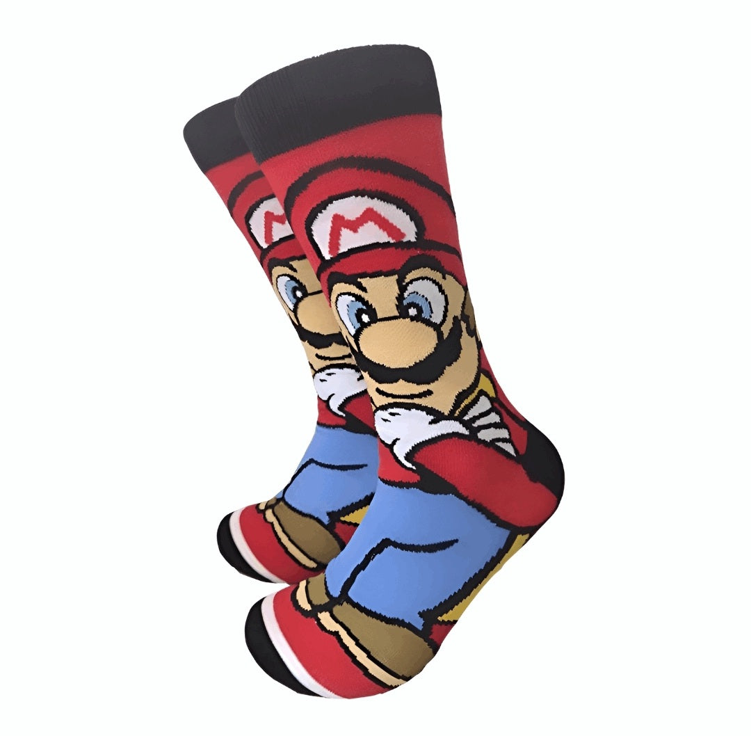 bas pour adulte du personnage super mario - adult socks of super mario