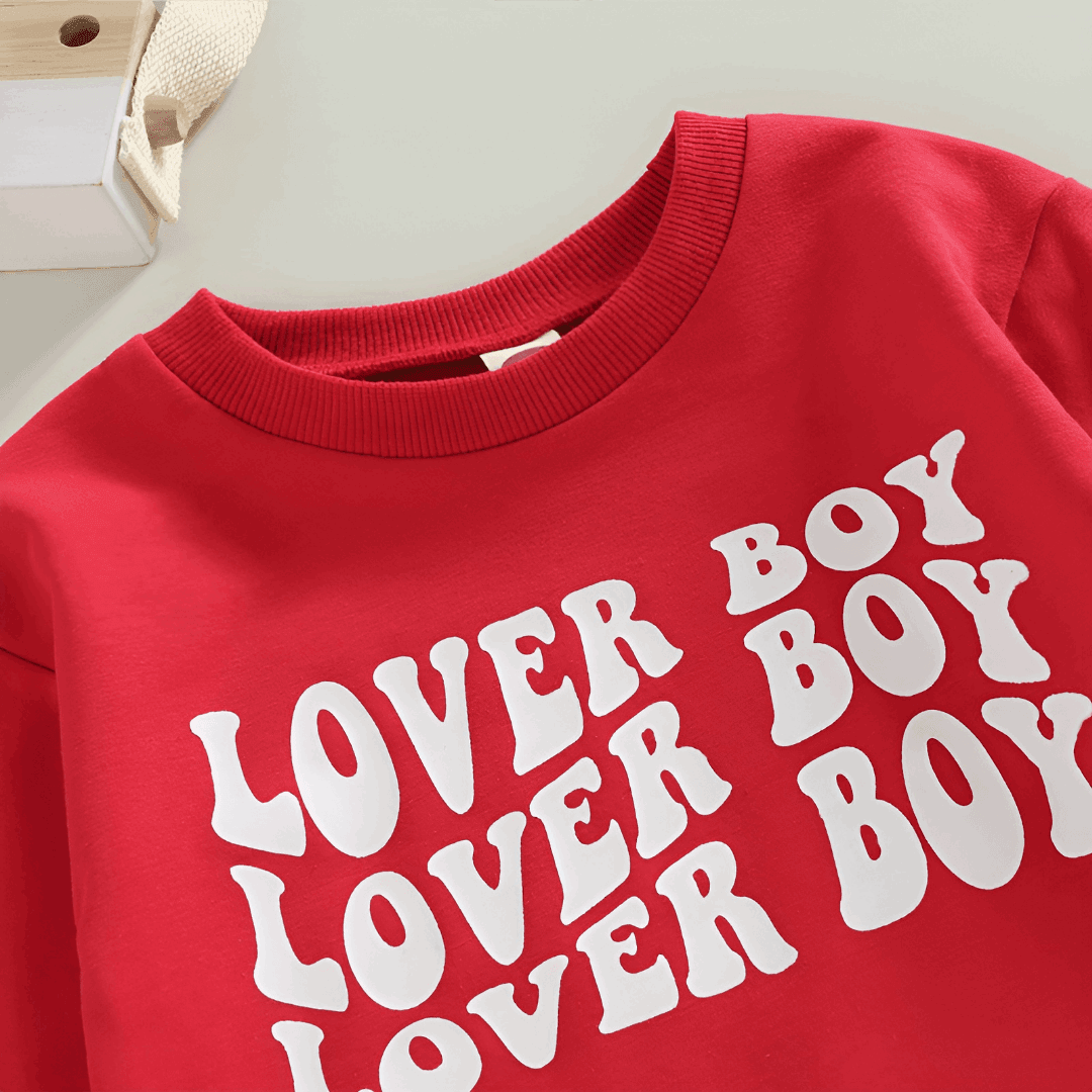 baby clothes - red long sleeve shirt or baby boy - chandail long rouge pour bébé gars